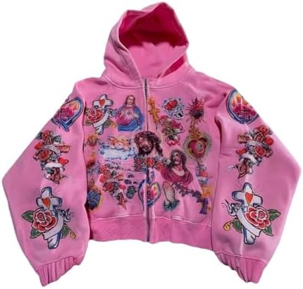 He Has Risen Cropped Zip-Up