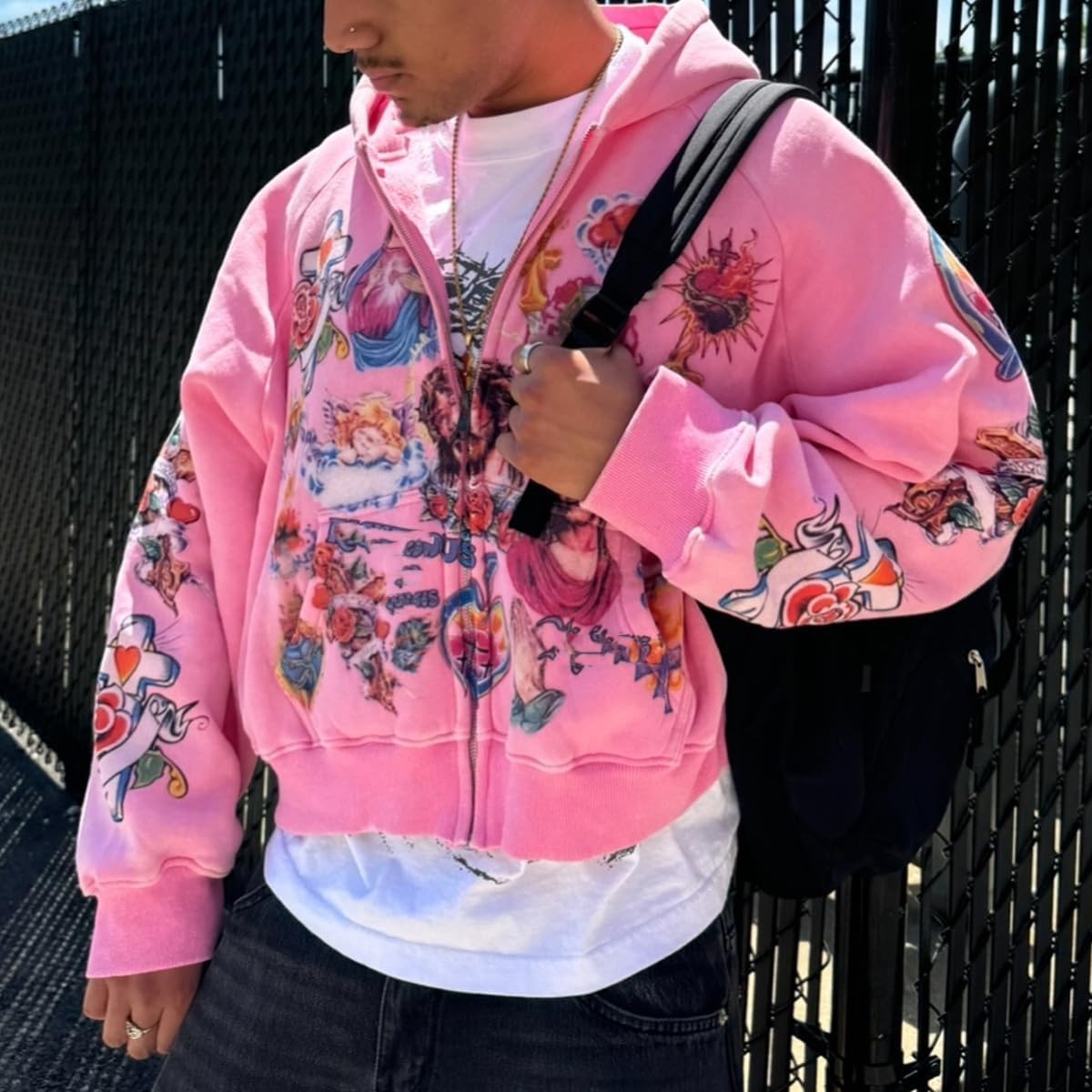 He Has Risen Cropped Zip-Up