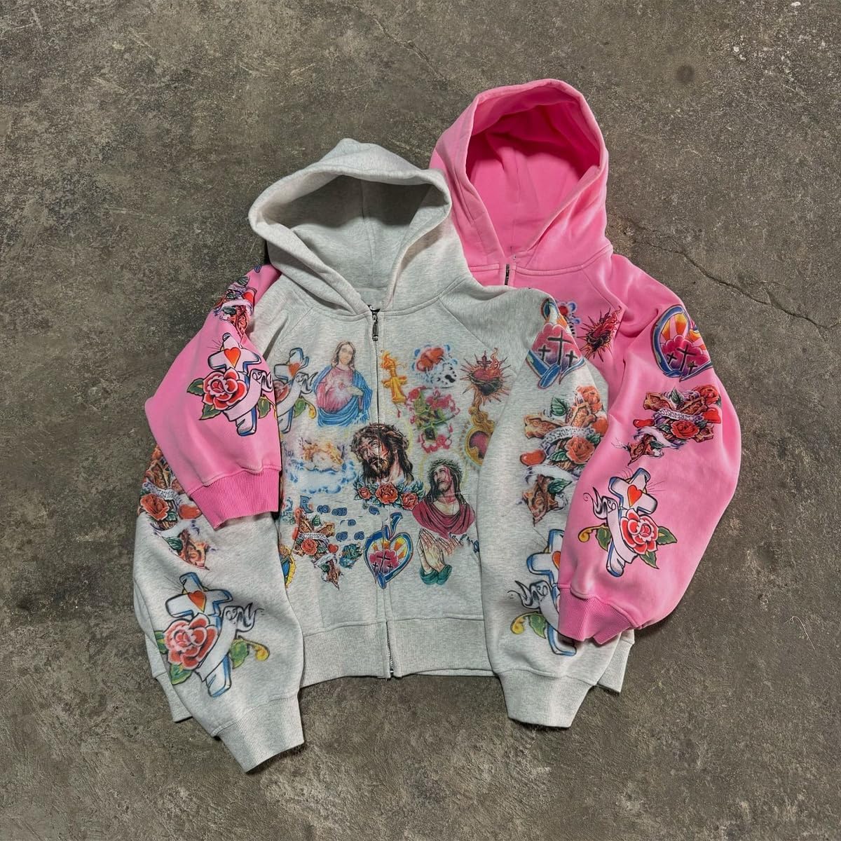 He Has Risen Cropped Zip-Up
