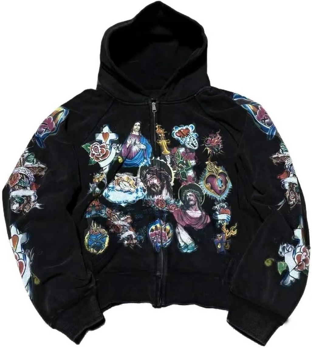He Has Risen Cropped Zip-Up