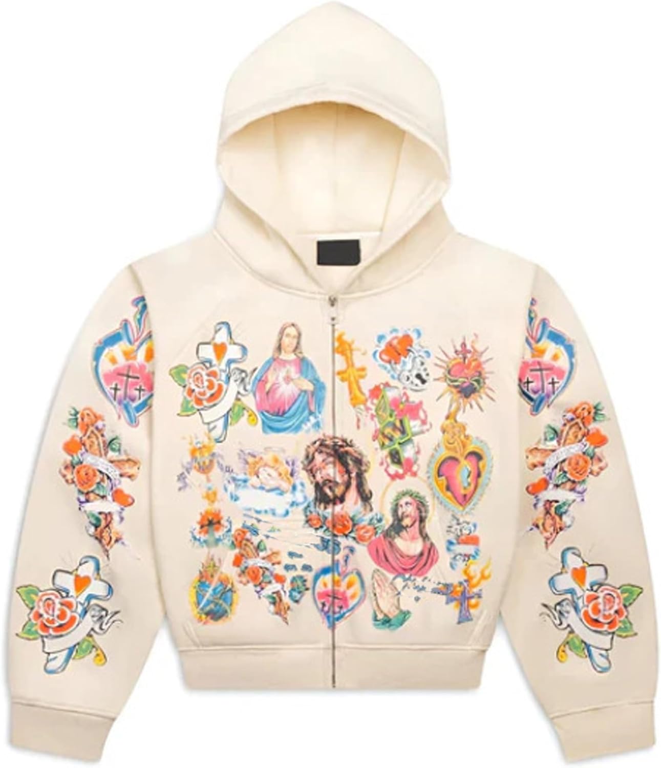 He Has Risen Cropped Zip-Up