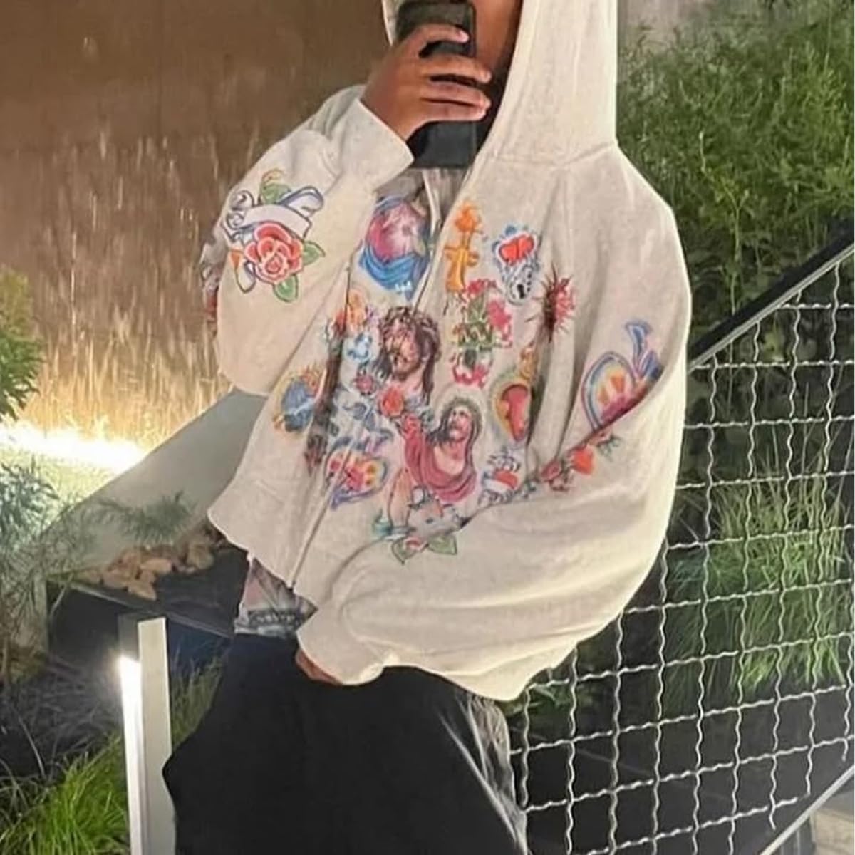 He Has Risen Cropped Zip-Up
